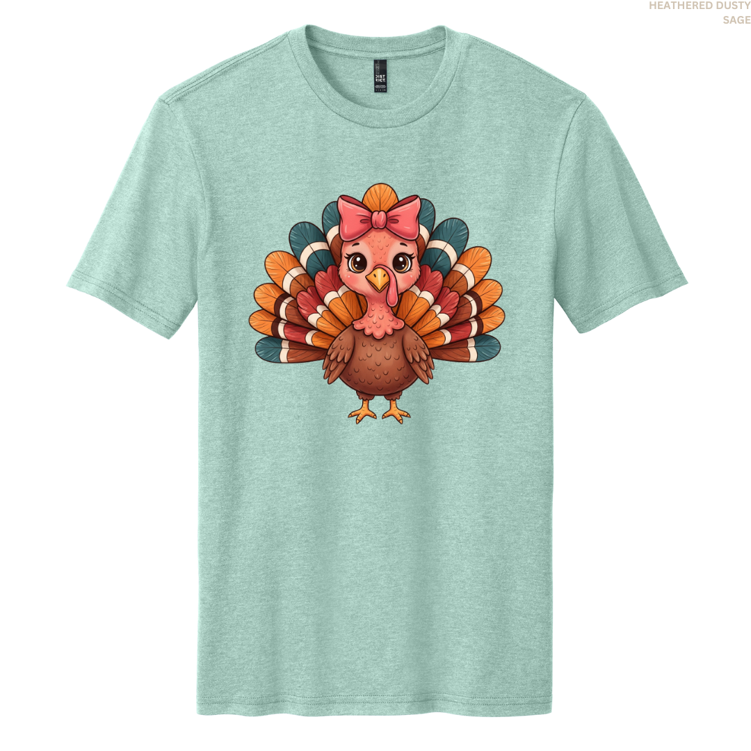 Turkey with a Bow Tee