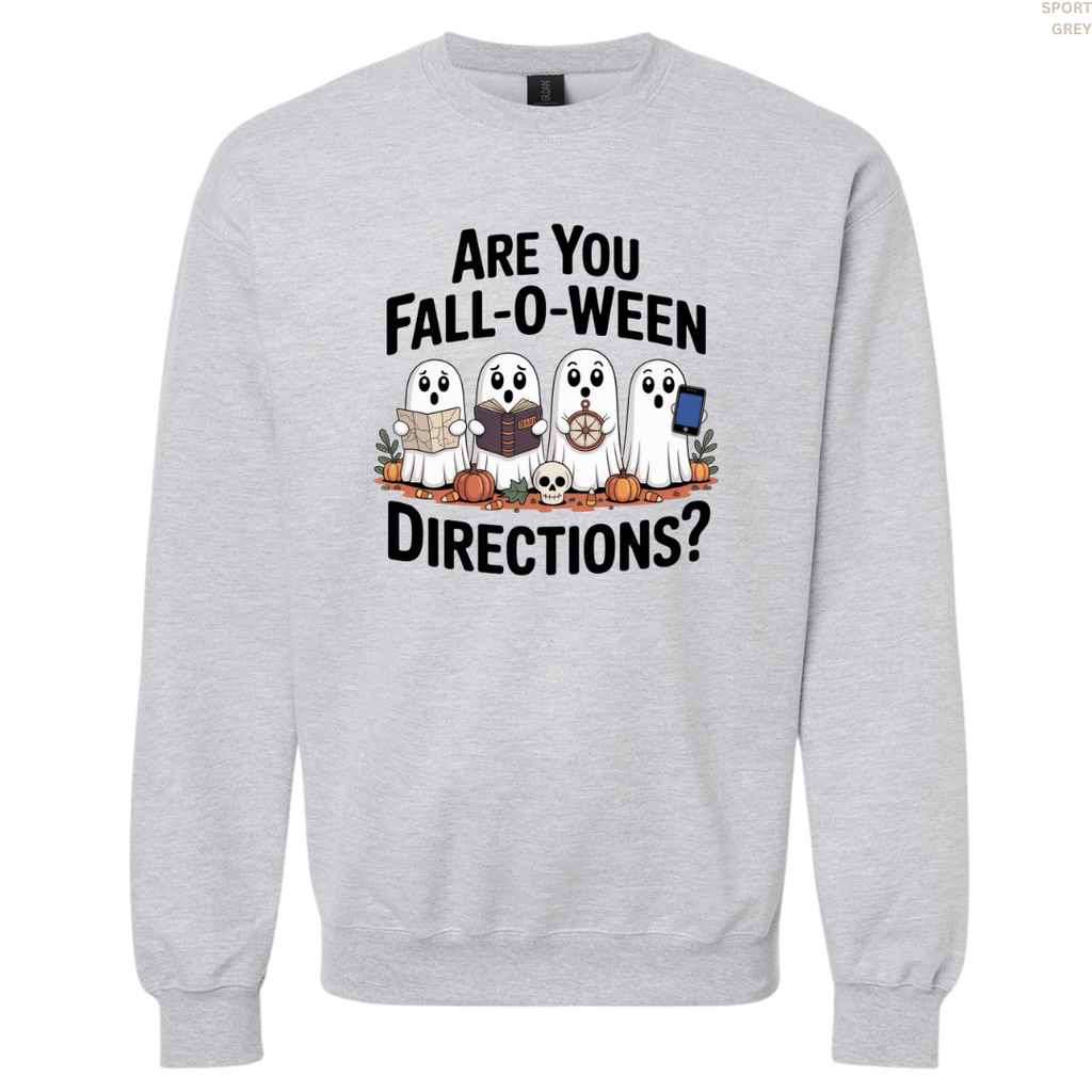 Are You Fall-O-Ween Directions? Crewneck Sweatshirt