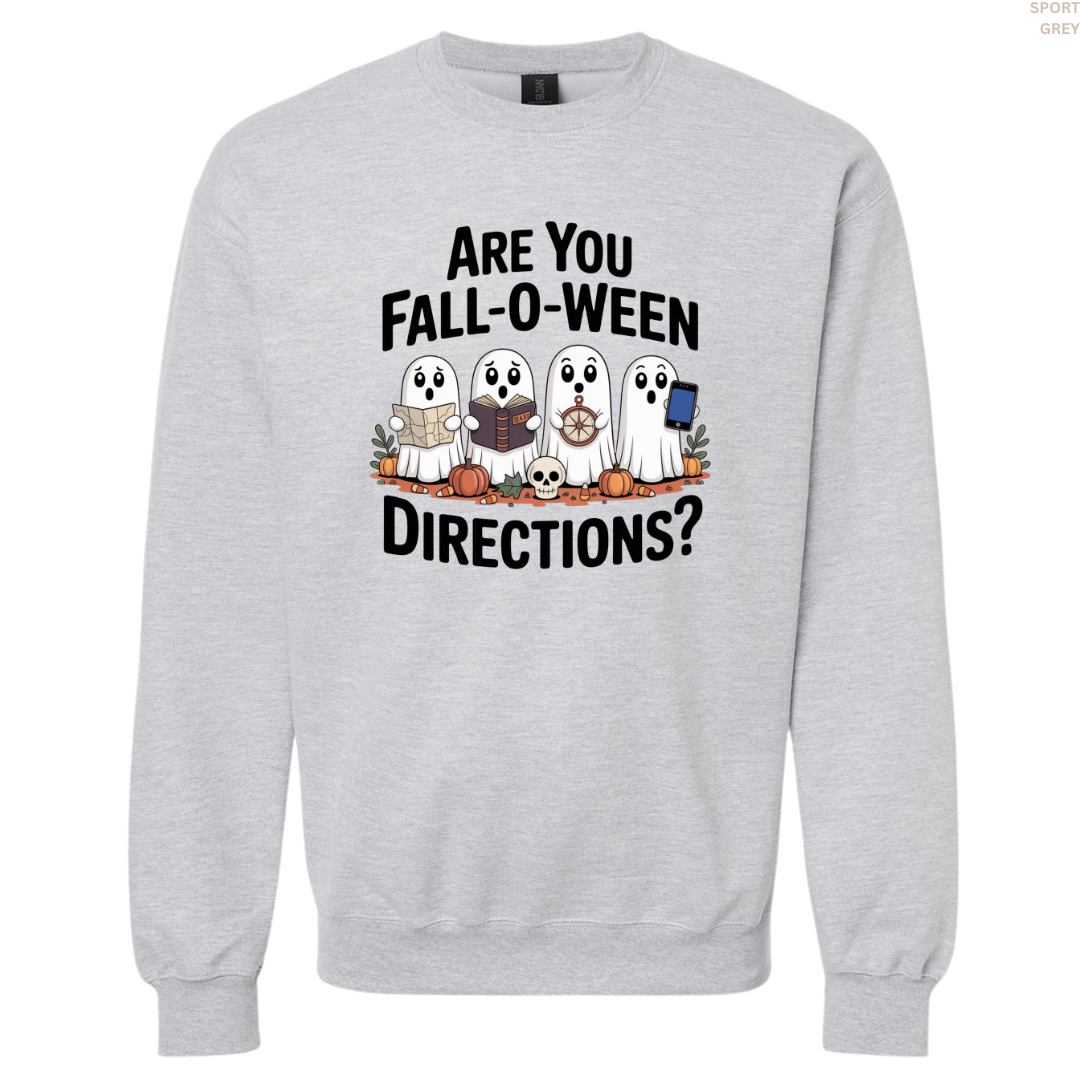 Are You Fall-O-Ween Directions? Crewneck Sweatshirt