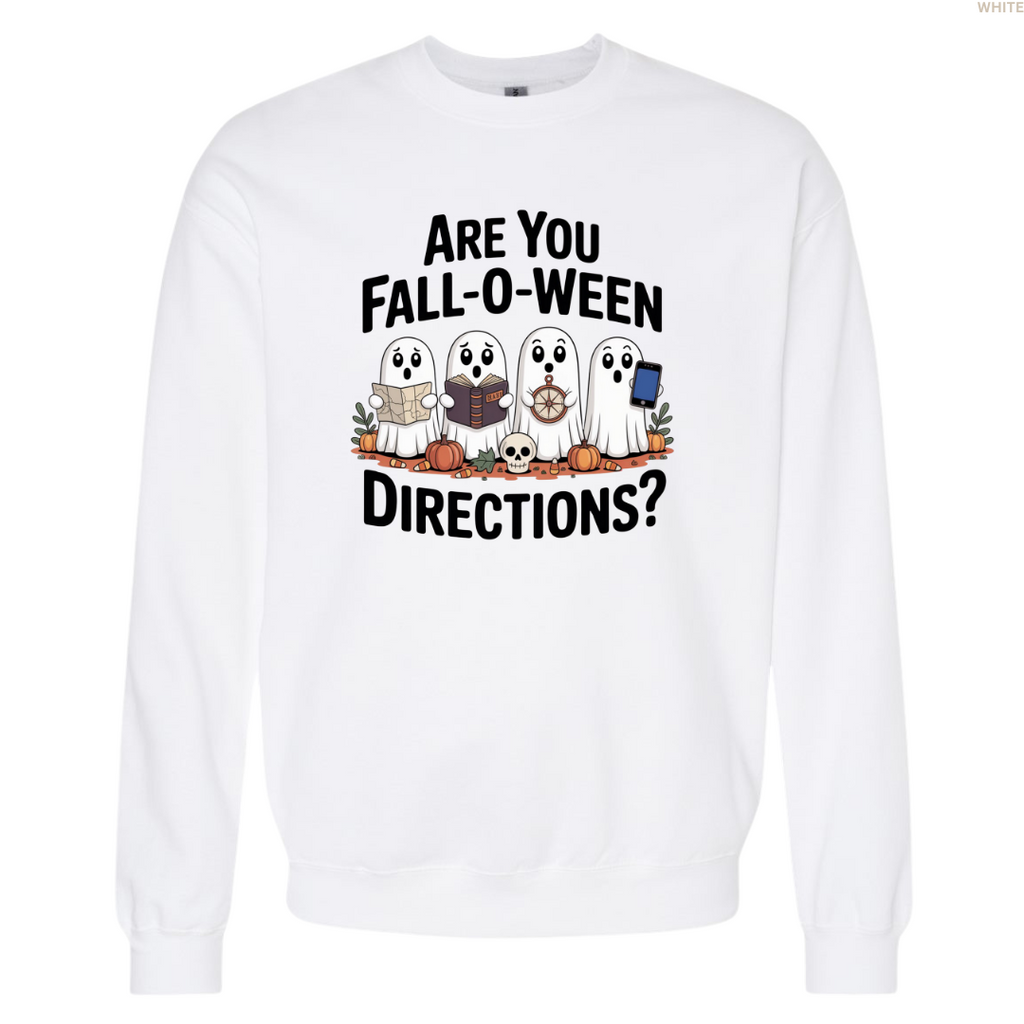 Are You Fall-O-Ween Directions? Crewneck Sweatshirt