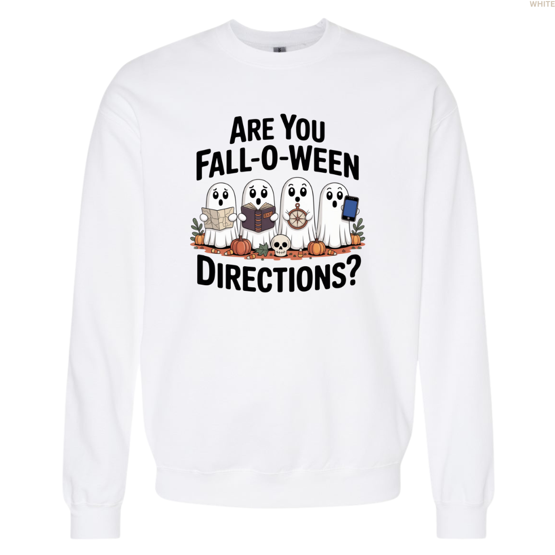 Are You Fall-O-Ween Directions? Crewneck Sweatshirt