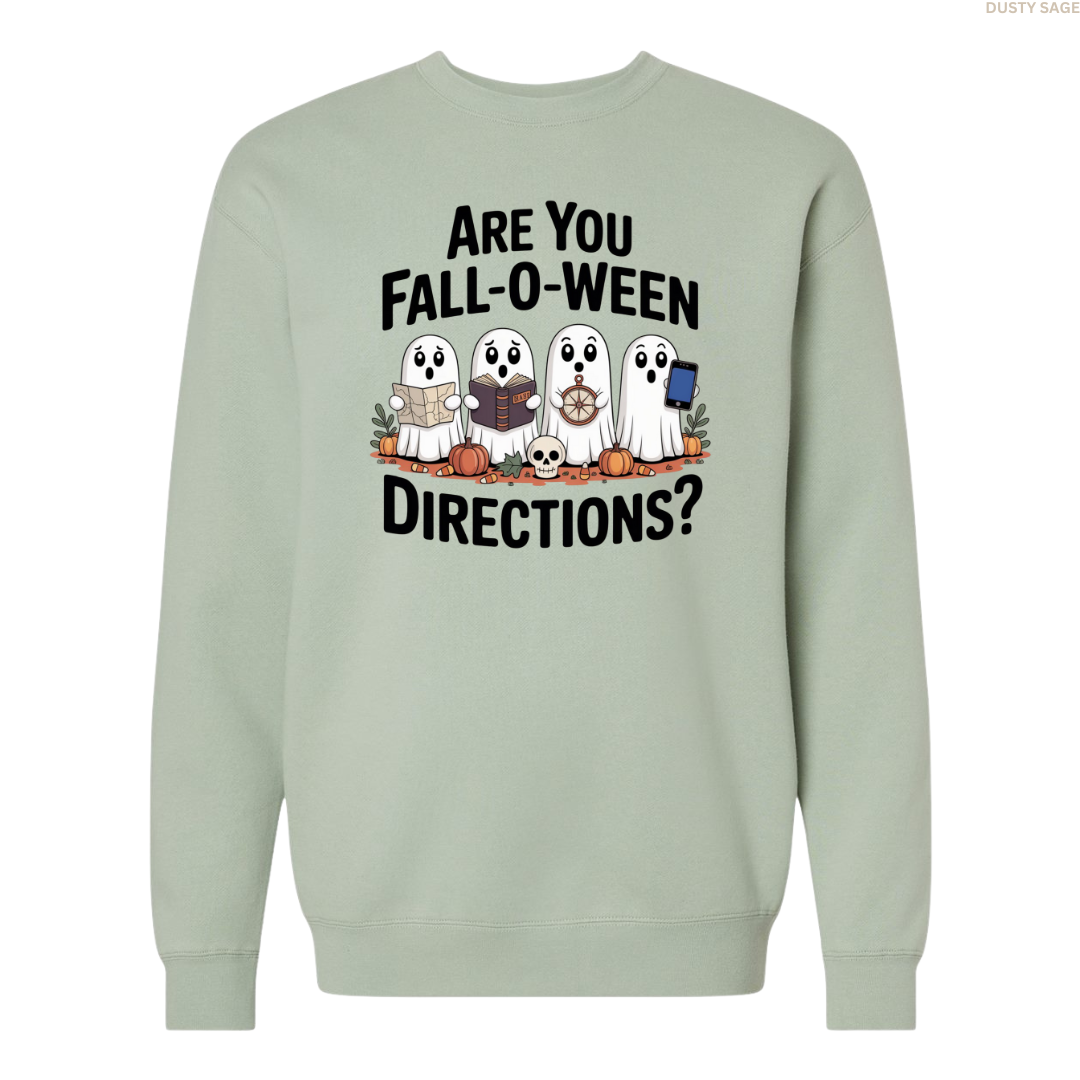 Are You Fall-O-Ween Directions? Crewneck Sweatshirt