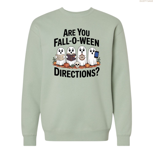 Are You Fall-O-Ween Directions? Crewneck Sweatshirt