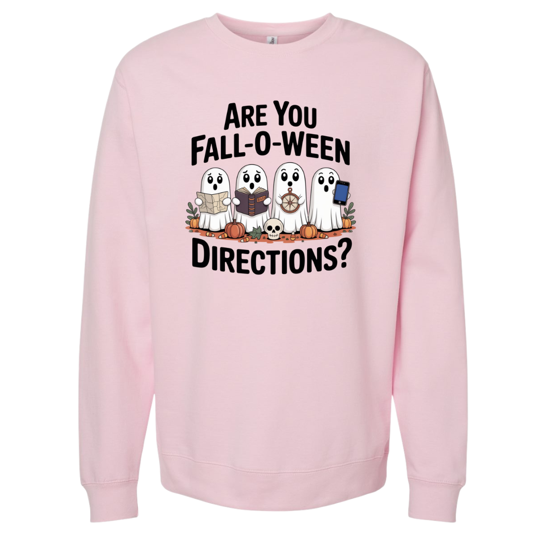 Are You Fall-O-Ween Directions? Crewneck Sweatshirt