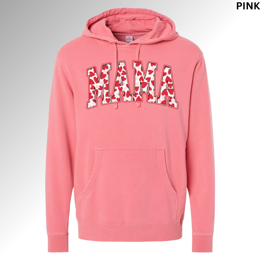 Mama Hearts Valentine Sweatshirt | Cute Mom Love Graphic Crewneck