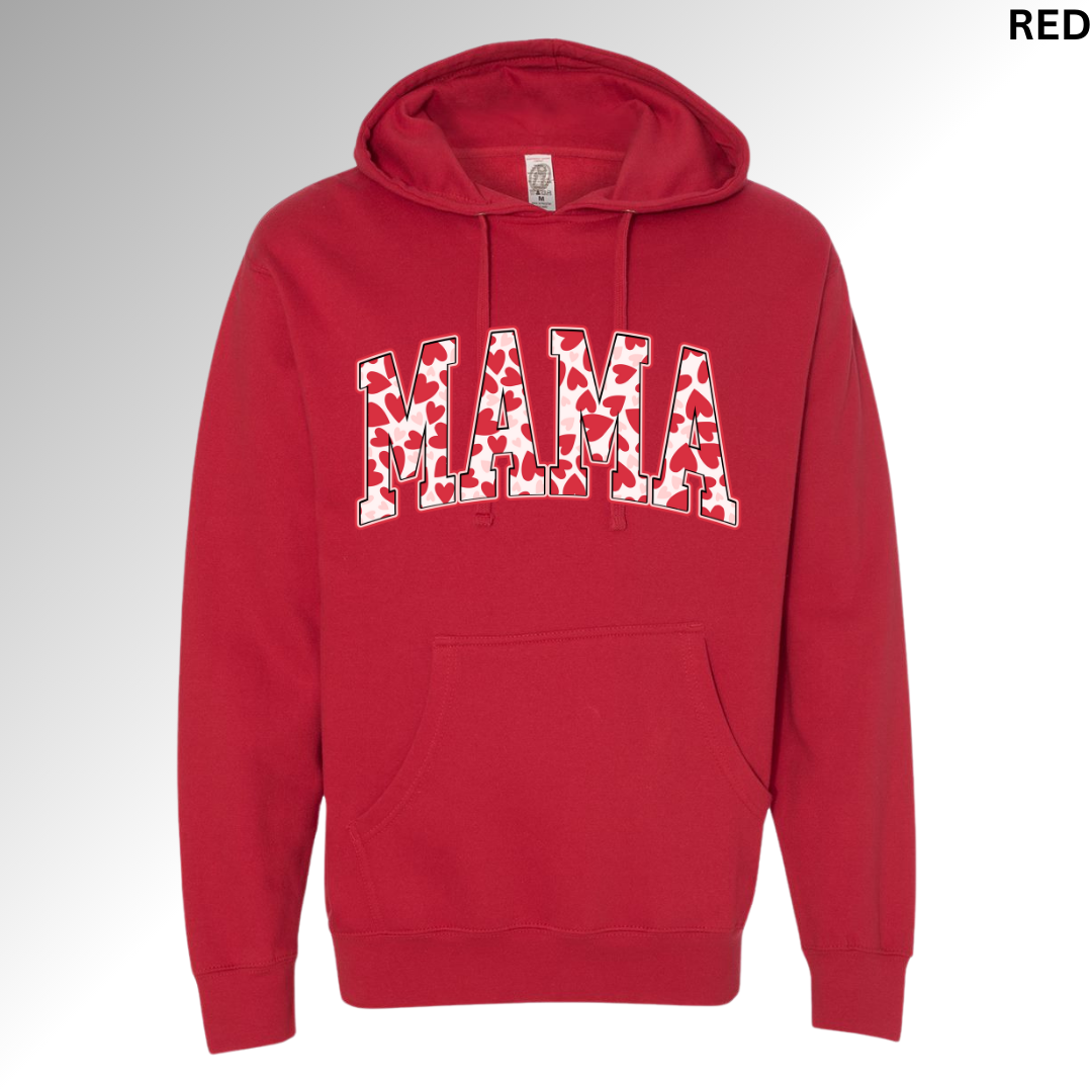 Mama Hearts Valentine Sweatshirt | Cute Mom Love Graphic Crewneck