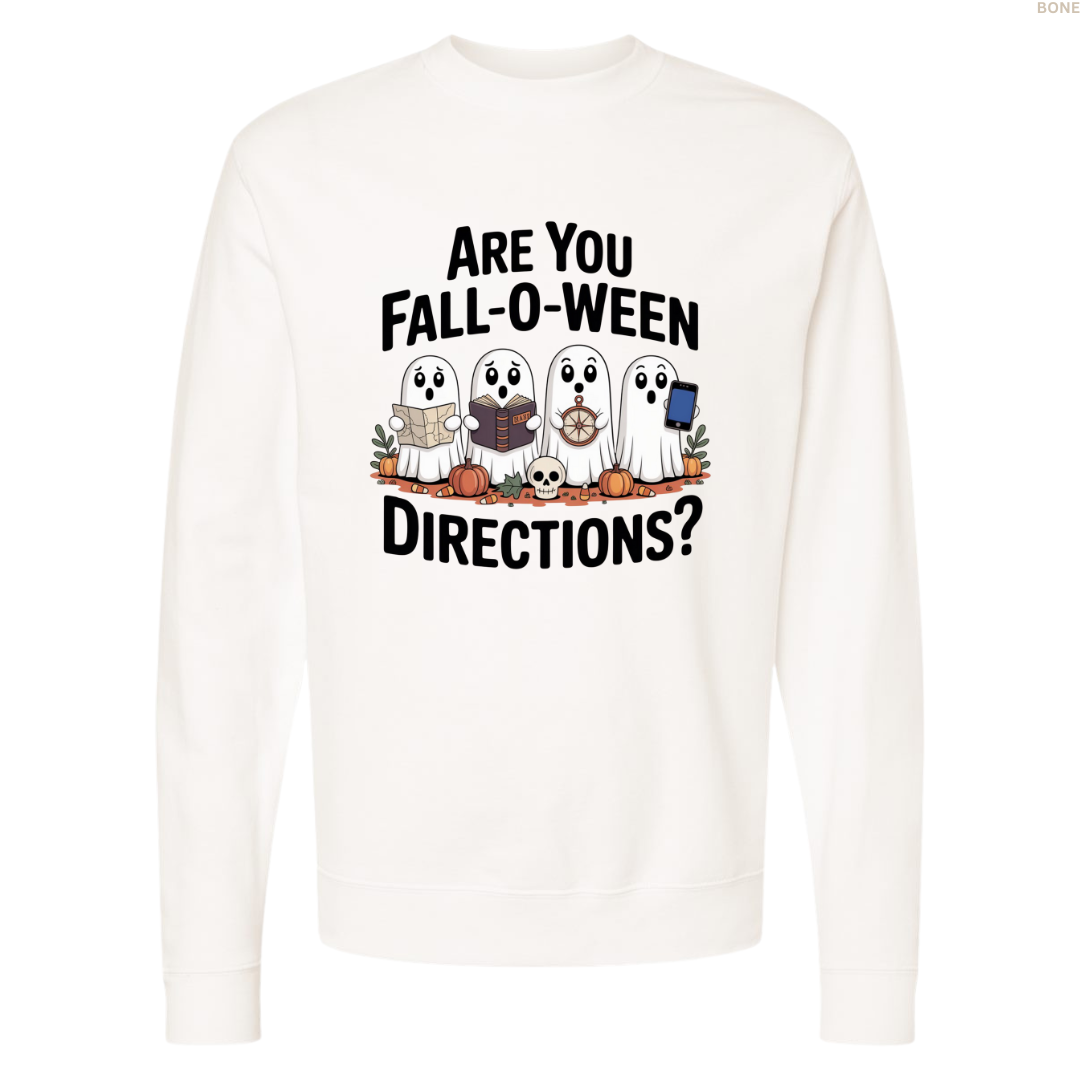 Are You Fall-O-Ween Directions? Crewneck Sweatshirt