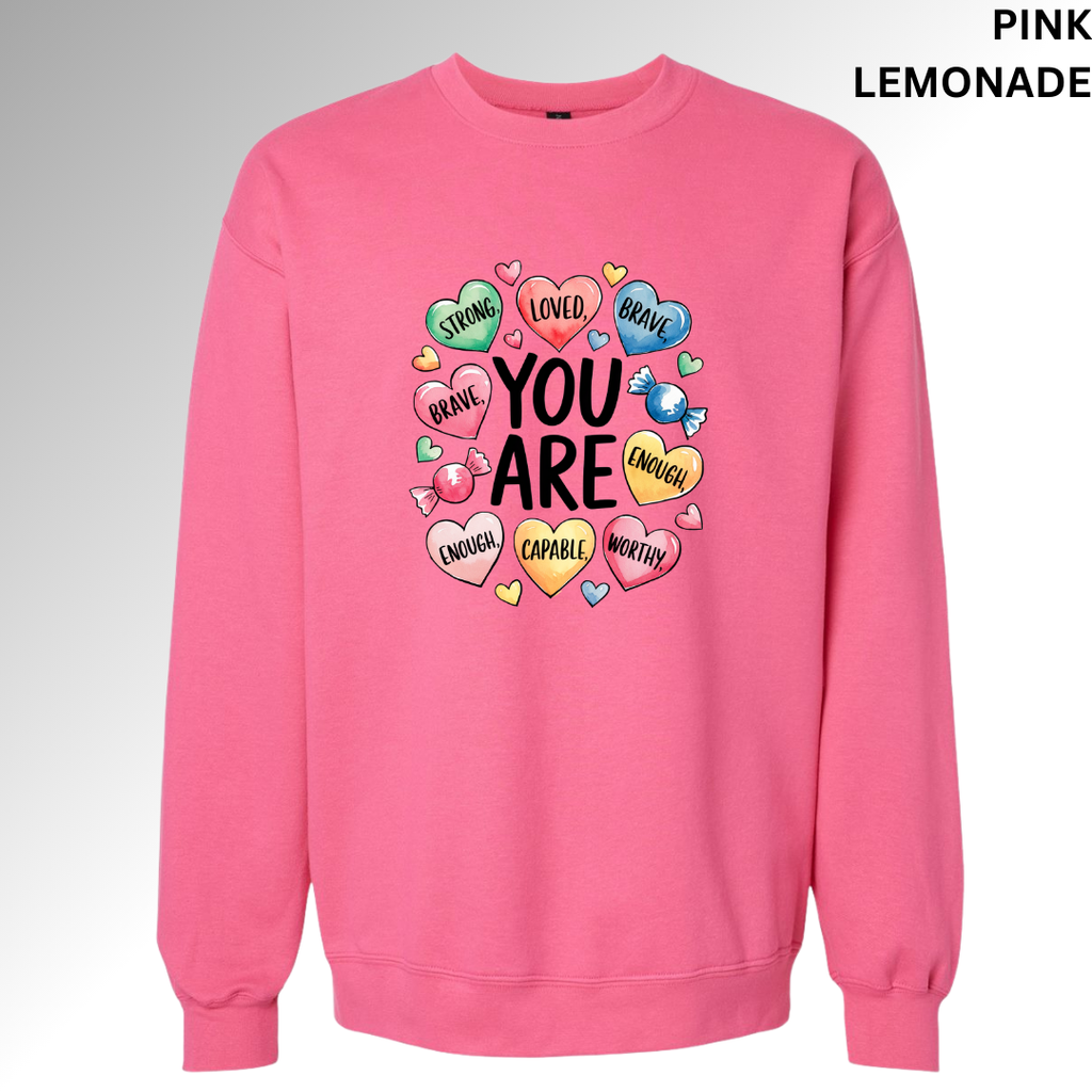 You Are Loved Valentine | Positive Heart Graphic