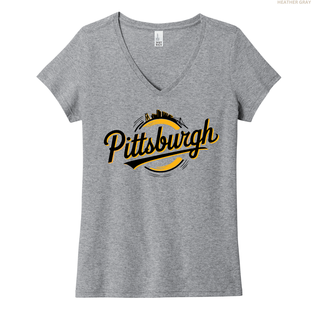 Pittsburgh Circle Skyline Women's Tee