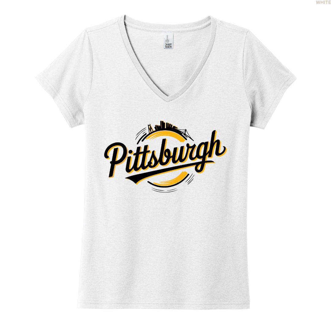 Pittsburgh Circle Skyline Women's Tee