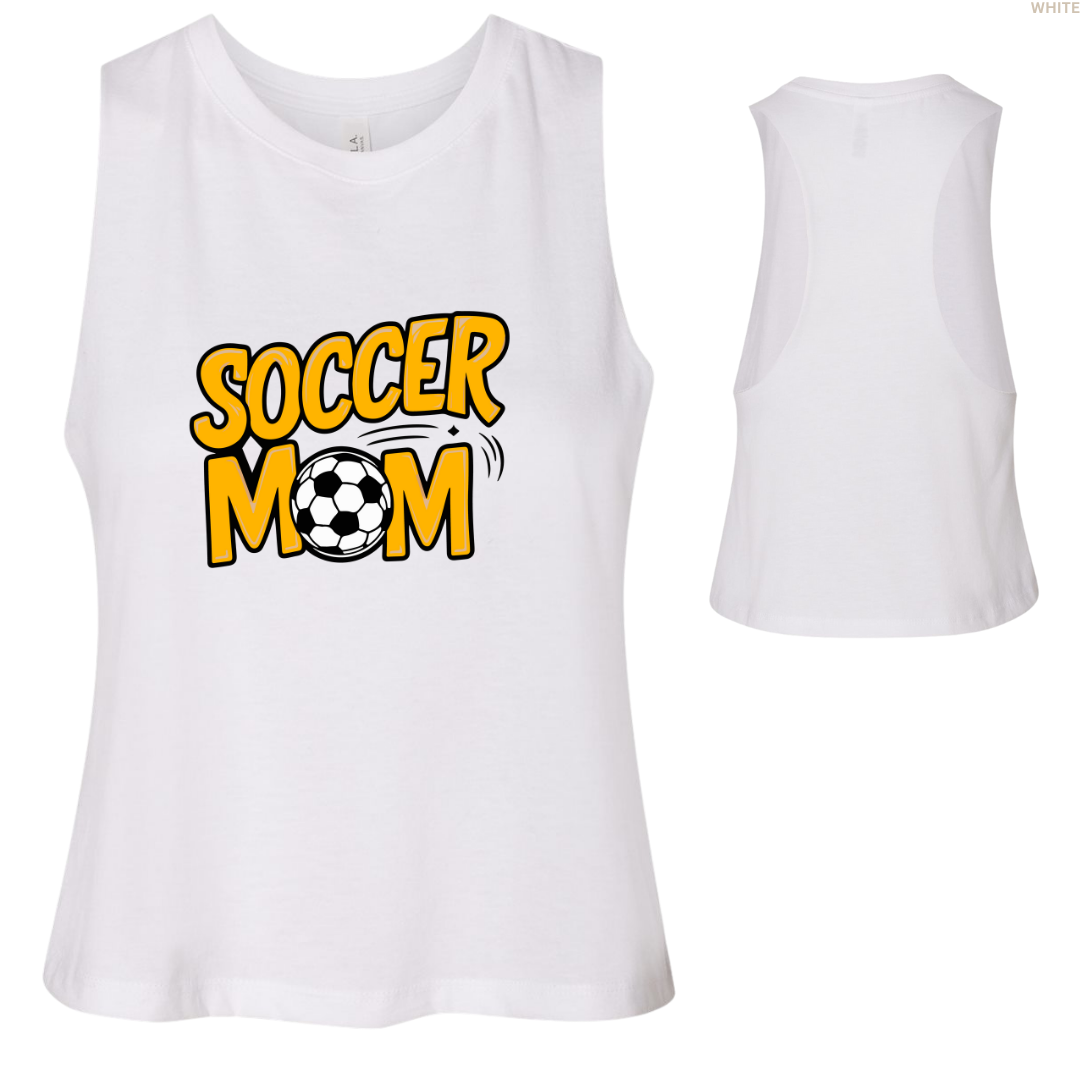 Soccer Mom Women's Racerback Cropped Tank