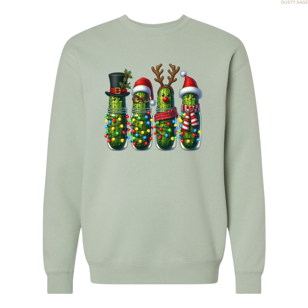 Christmas Pickle Unisex Crewneck Sweatshirt