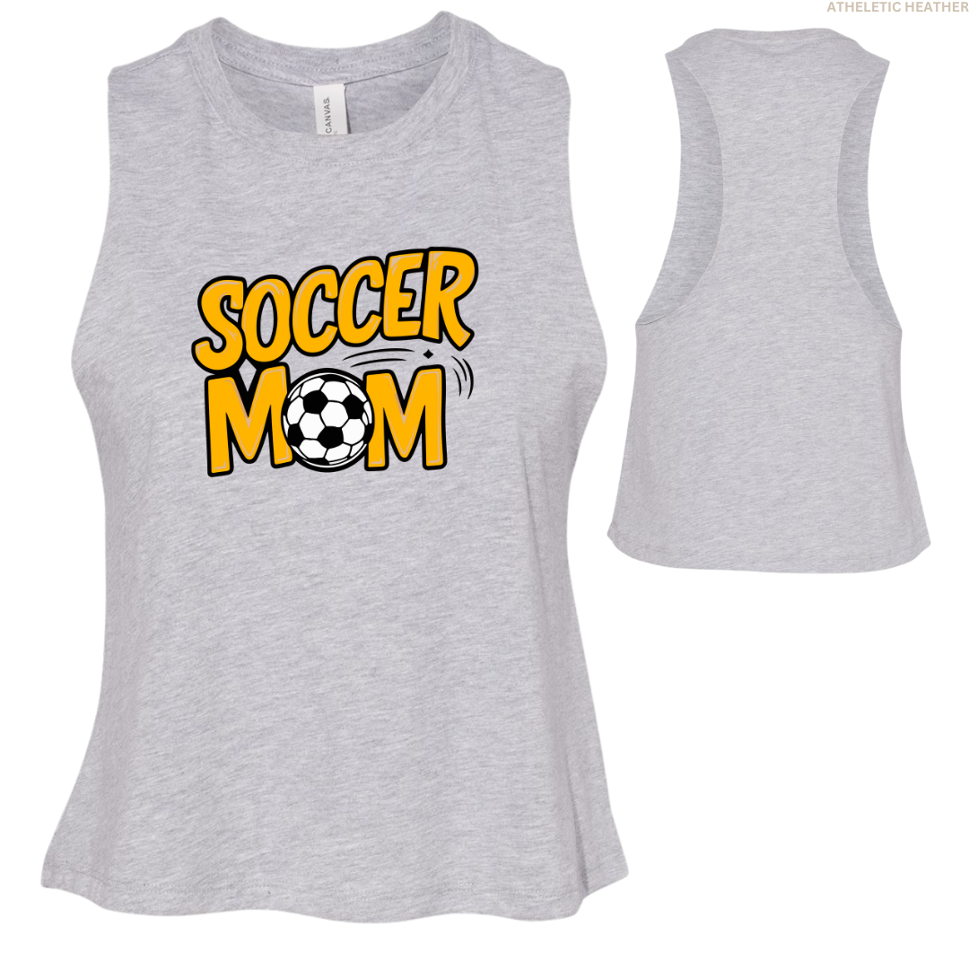 Soccer Mom Women's Racerback Cropped Tank