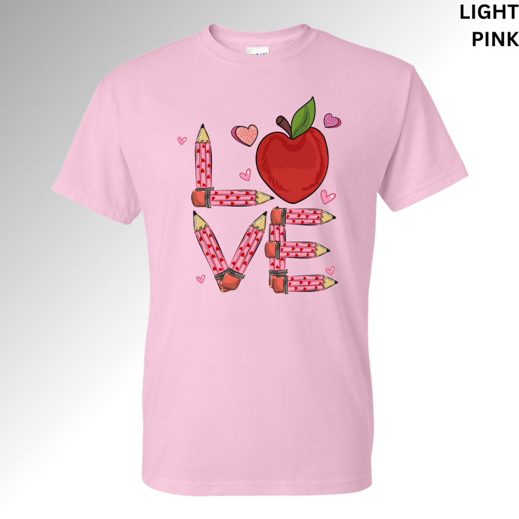 Love Apples Valentine Sweatshirt | Cute Apple Heart Graphic