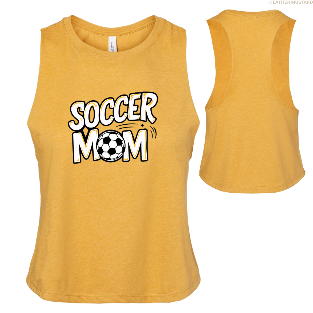 Soccer Mom Women's Racerback Cropped Tank