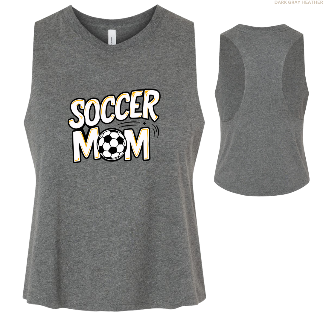 Soccer Mom Women's Racerback Cropped Tank
