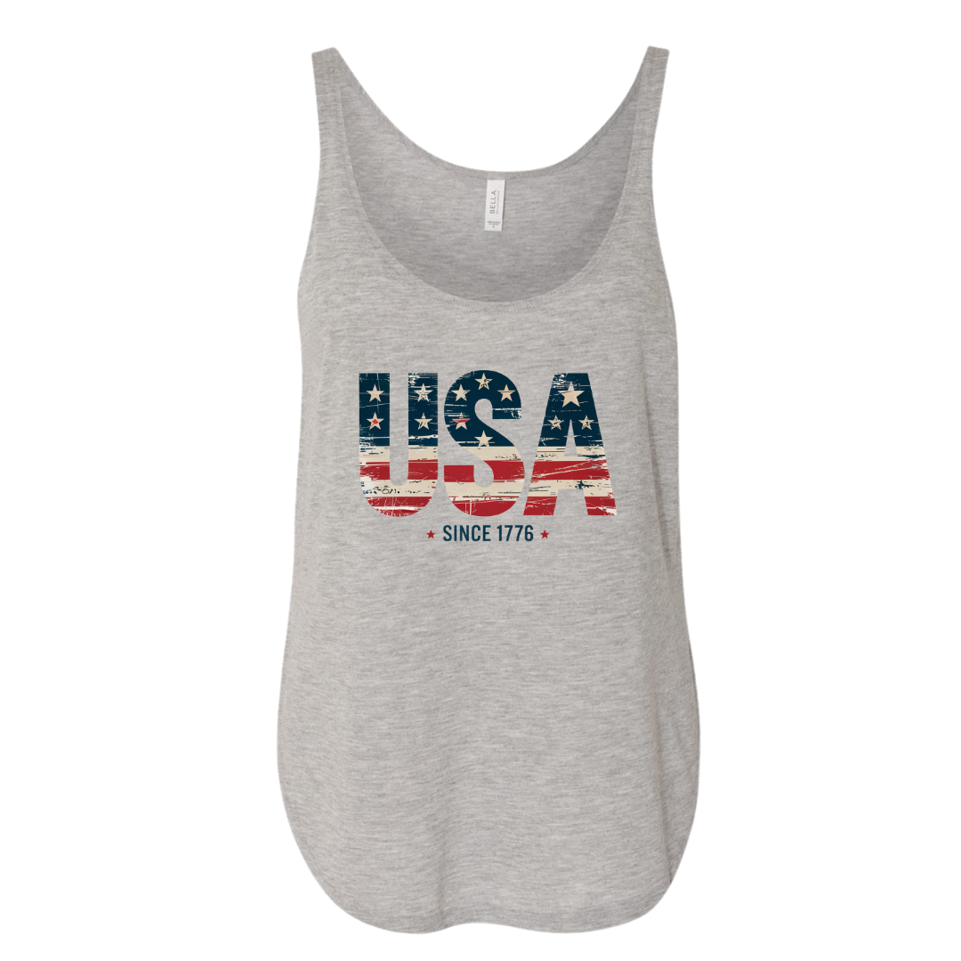 USA Since 1776 Women's Slouchy Tee & Tank