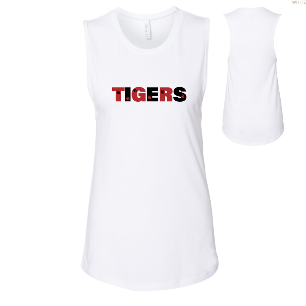 Tigers Paw Prints Women's Tank Tops