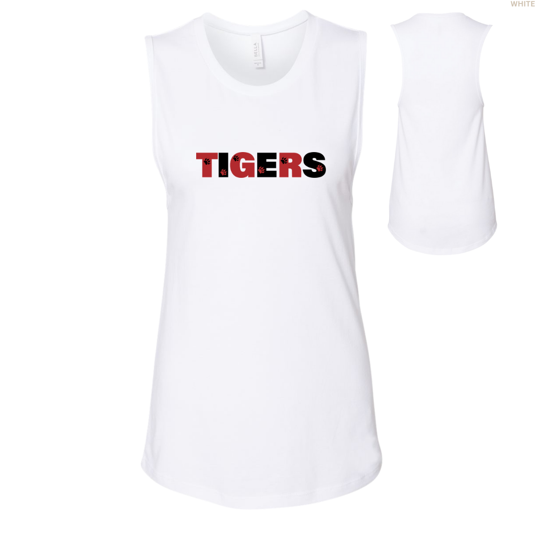 Tigers Paw Prints Women's Tank Tops