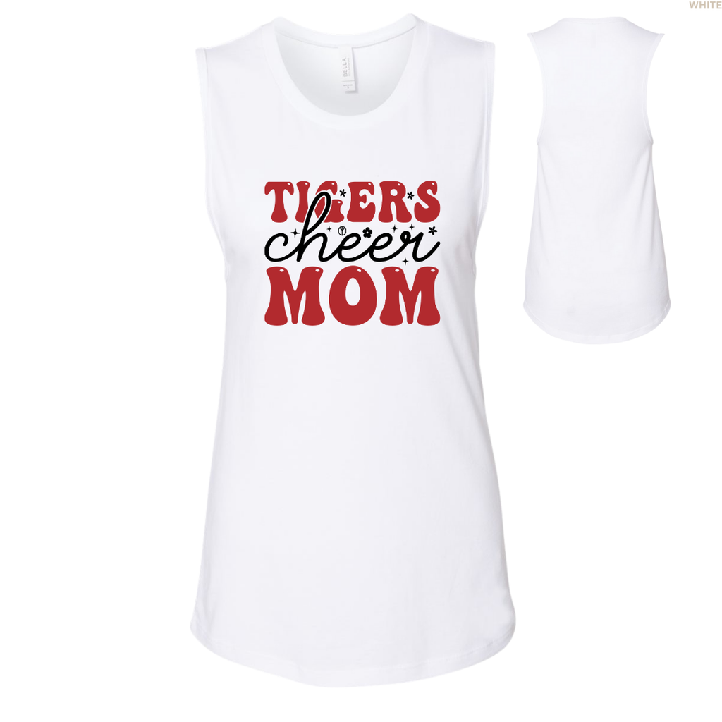 Tigers Cheer Mom Women's Muscle Tank