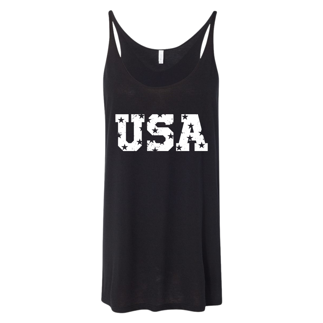 USA Stars Women's Slouchy Tee & Tank