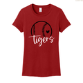 Tigers Baseball Heart Women's Perfect Tee