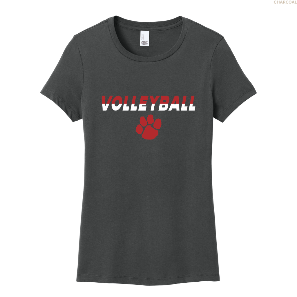 Volleyball Split Colors Women's Perfect Tee
