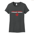 Volleyball Split Colors Women's Perfect Tee