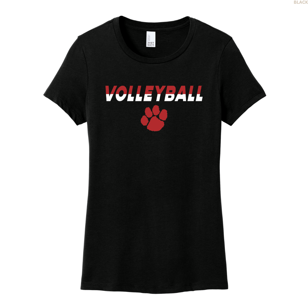 Volleyball Split Colors Women's Perfect Tee