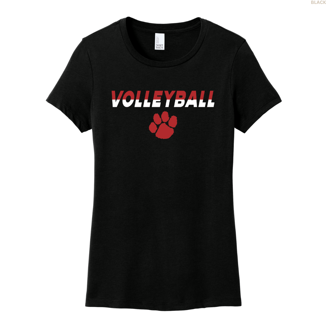 Volleyball Split Colors Women's Perfect Tee
