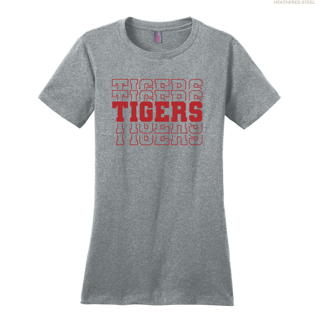 Tigers Stacked Women's Perfect Tee