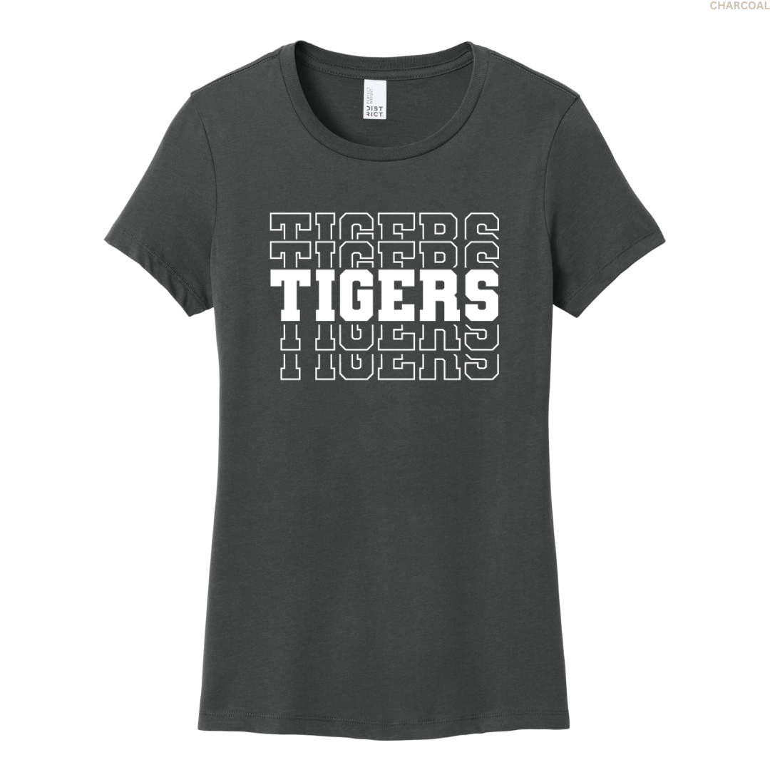 Tigers Stacked Women's Perfect Tee
