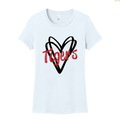 Tigers Double Hearts Women's Perfect Tee