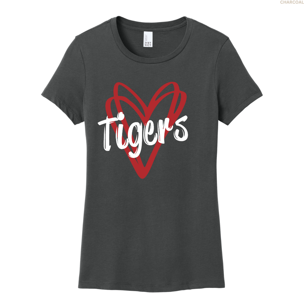 Tigers Double Hearts Women's Perfect Tee