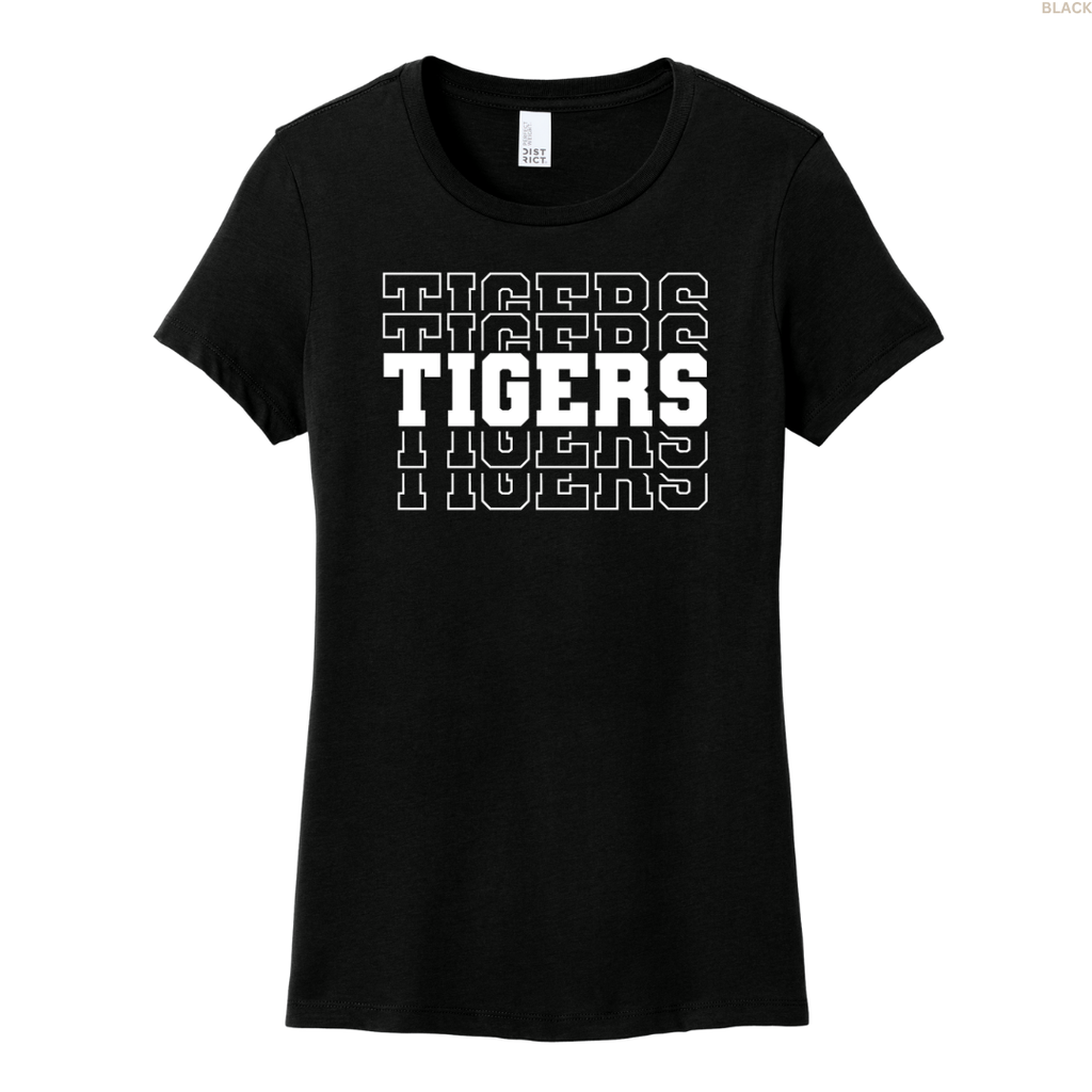 Tigers Stacked Women's Perfect Tee