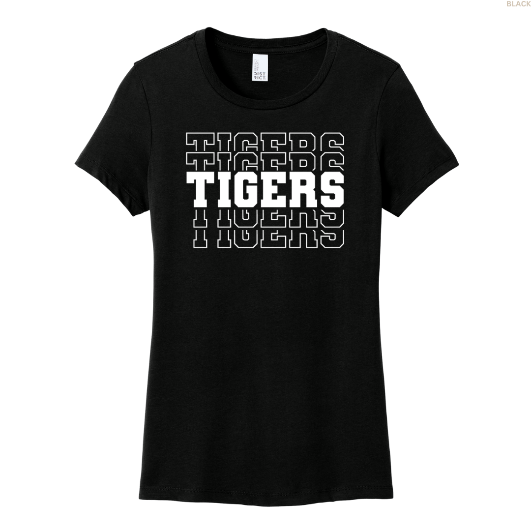 Tigers Stacked Women's Perfect Tee