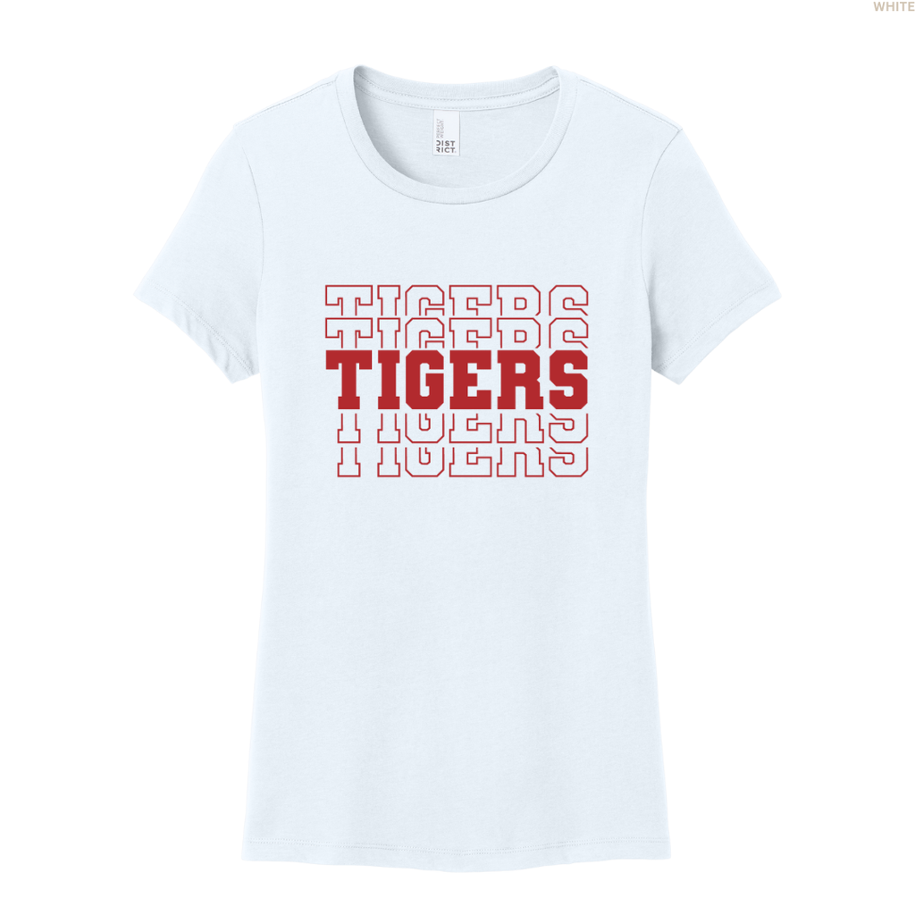 Tigers Stacked Women's Perfect Tee