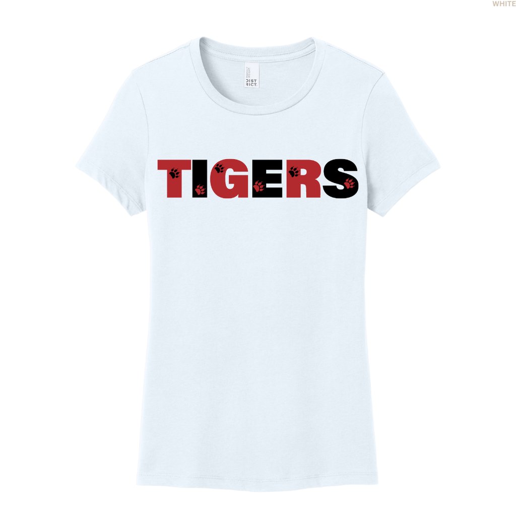 Tigers Paw Prints Women's Perfect Tee