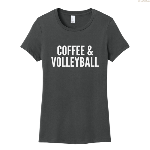 Coffee & Volleyball Women's Perfect Tee