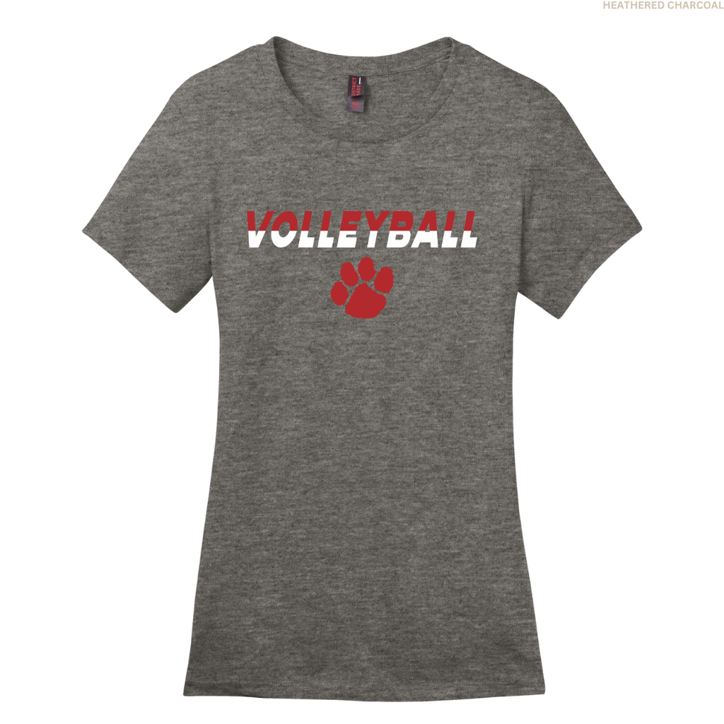 Volleyball Split Colors Women's Perfect Tee