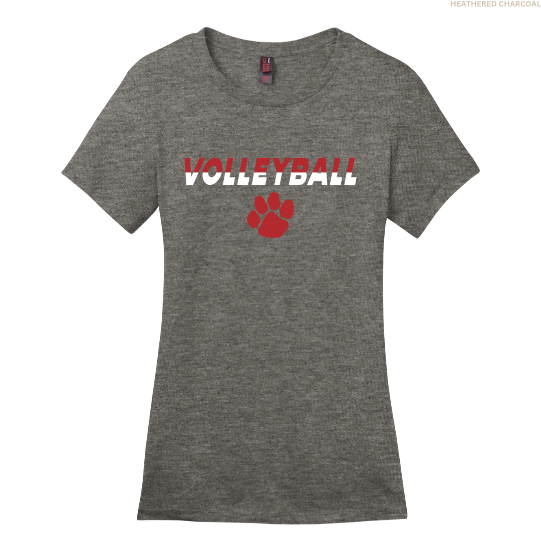 Volleyball Split Colors Women's Perfect Tee