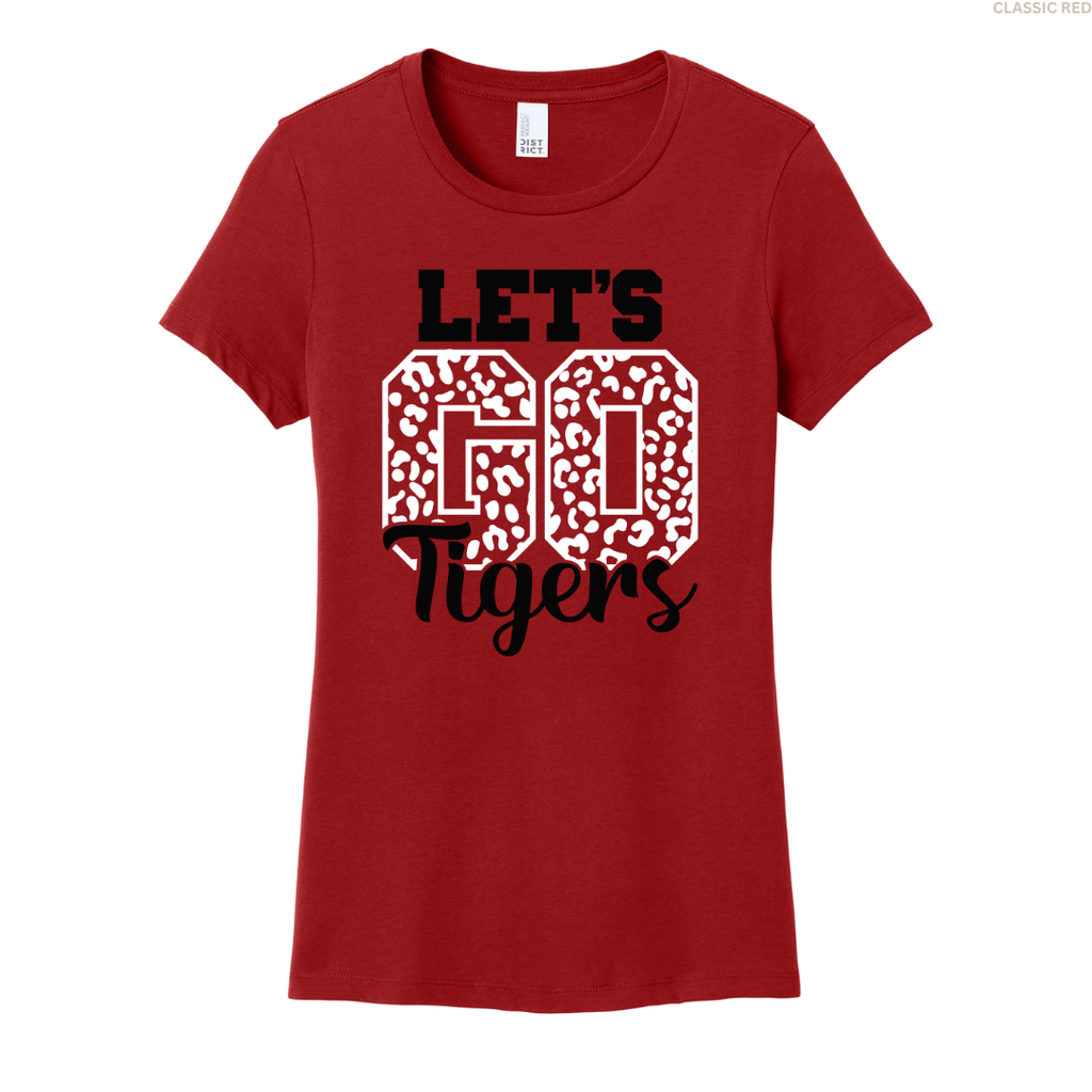 Let's Go Tigers Printed Women's Perfect Tee