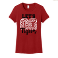Let's Go Tigers Printed Women's Perfect Tee