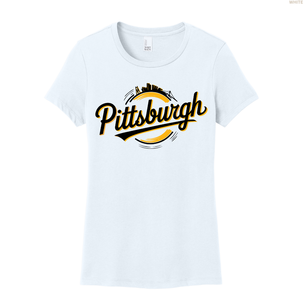 Pittsburgh Circle Skyline Women's Tee