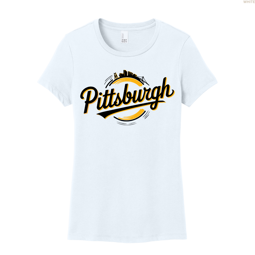 Pittsburgh Circle Skyline Women's Tee