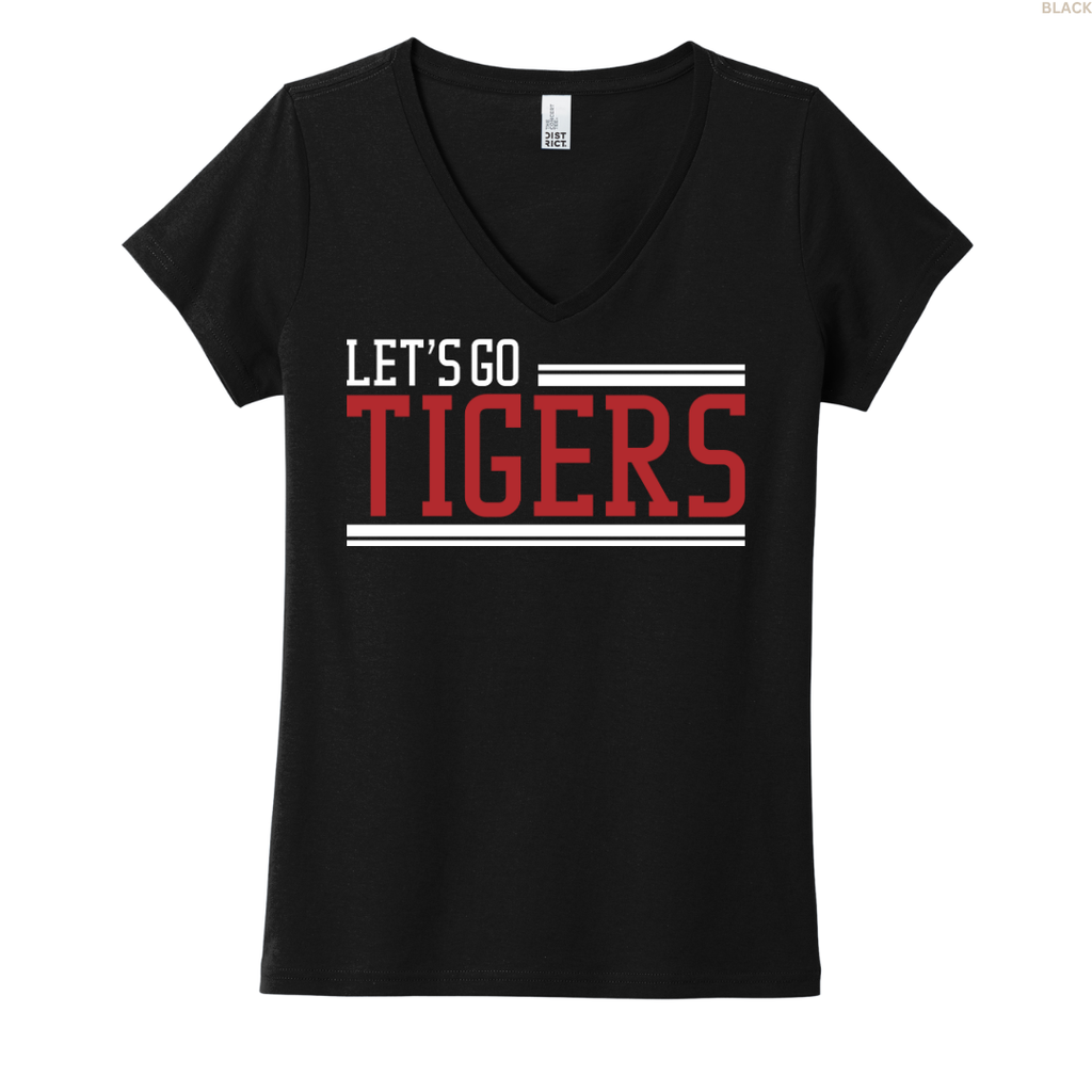 Let's Go Tigers Women's V-neck