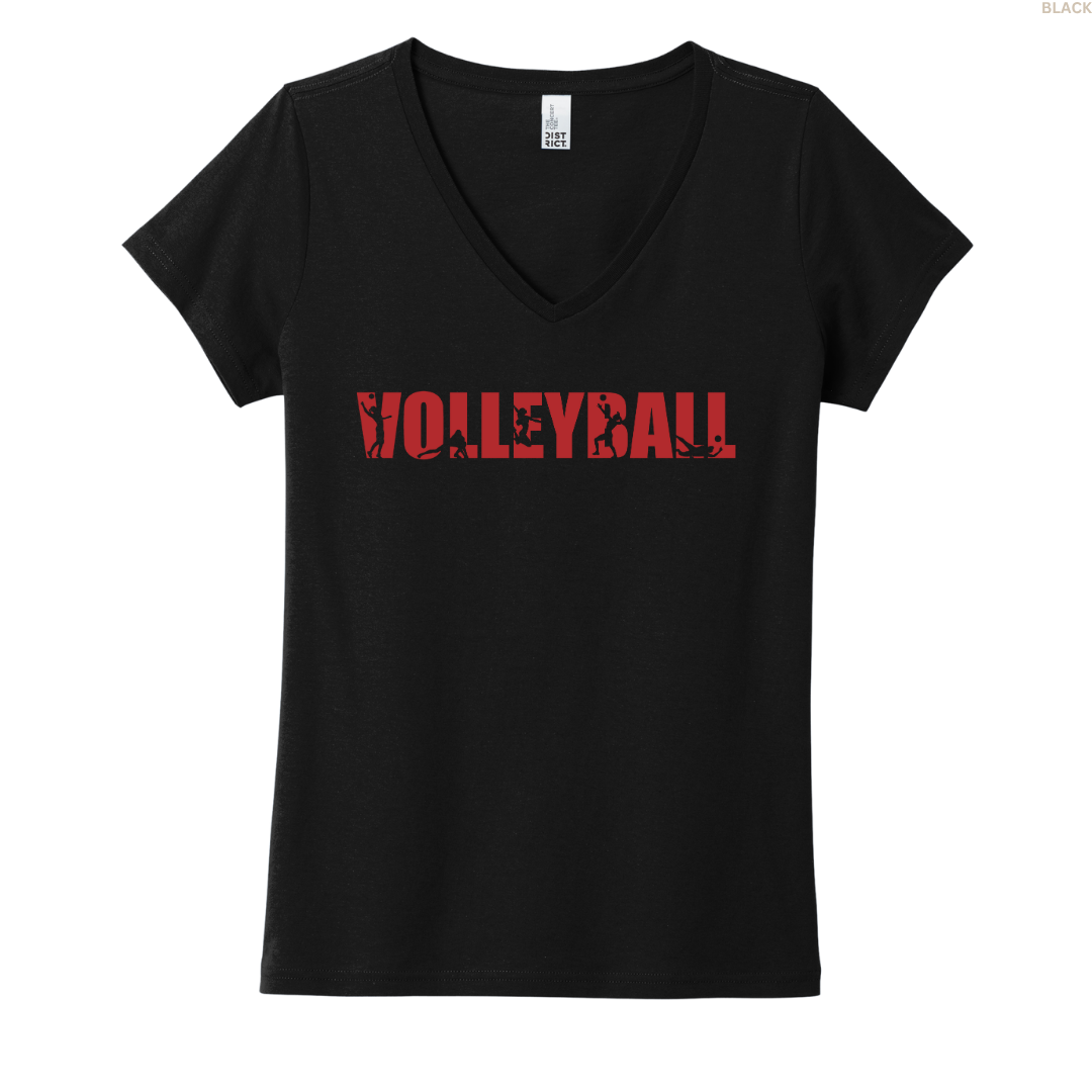 Volleyball Silhouette Women's V-neck