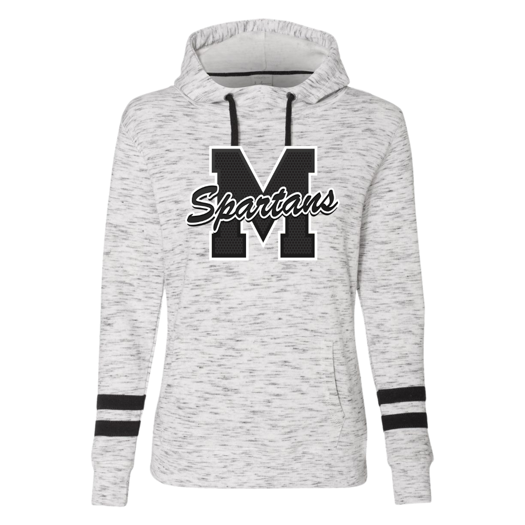 Women’s Mélange Fleece Striped-Sleeve Hooded Sweatshirt Collection