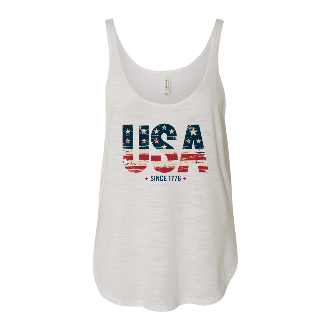 USA Since 1776 Women's Slouchy Tee & Tank