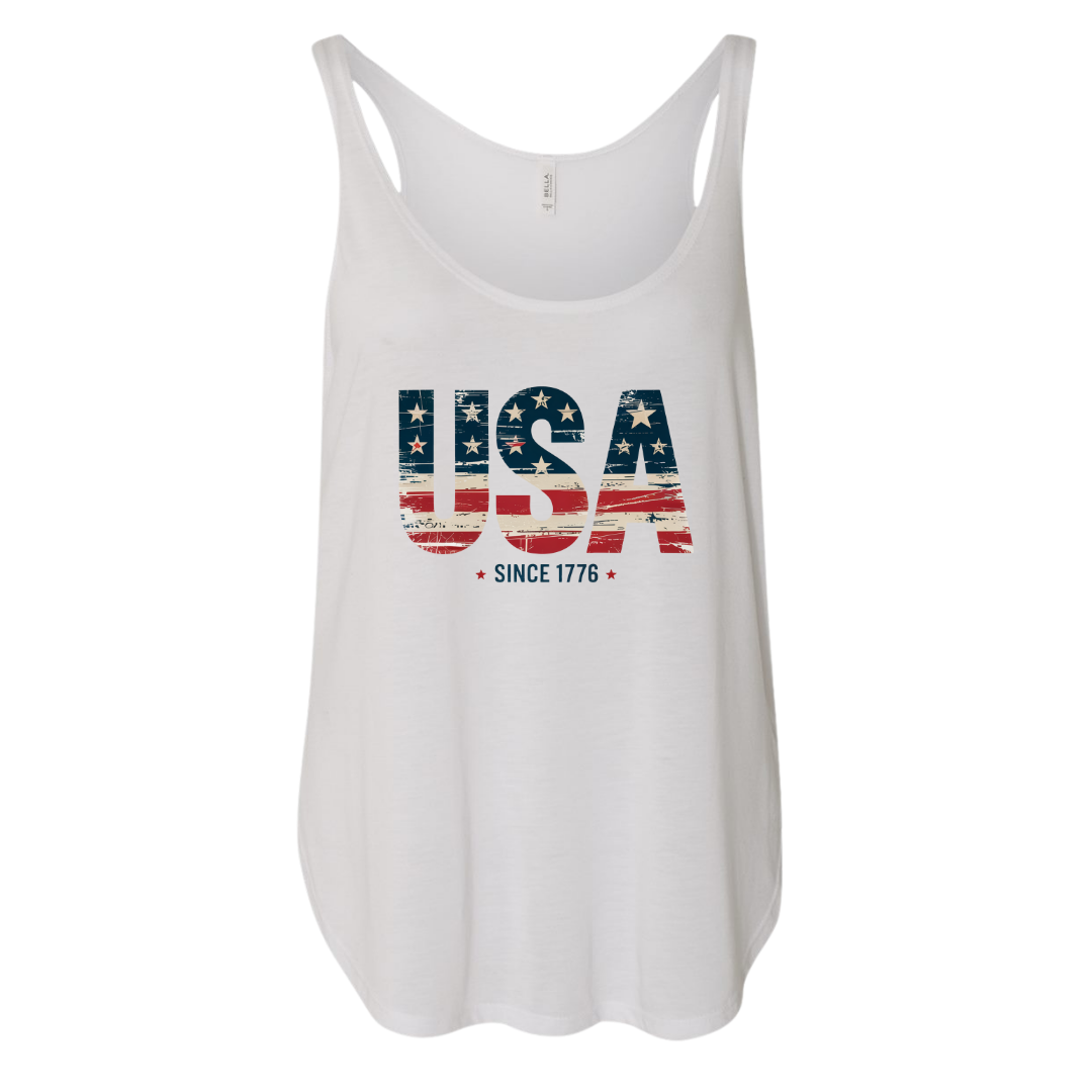 USA Since 1776 Women's Slouchy Tee & Tank